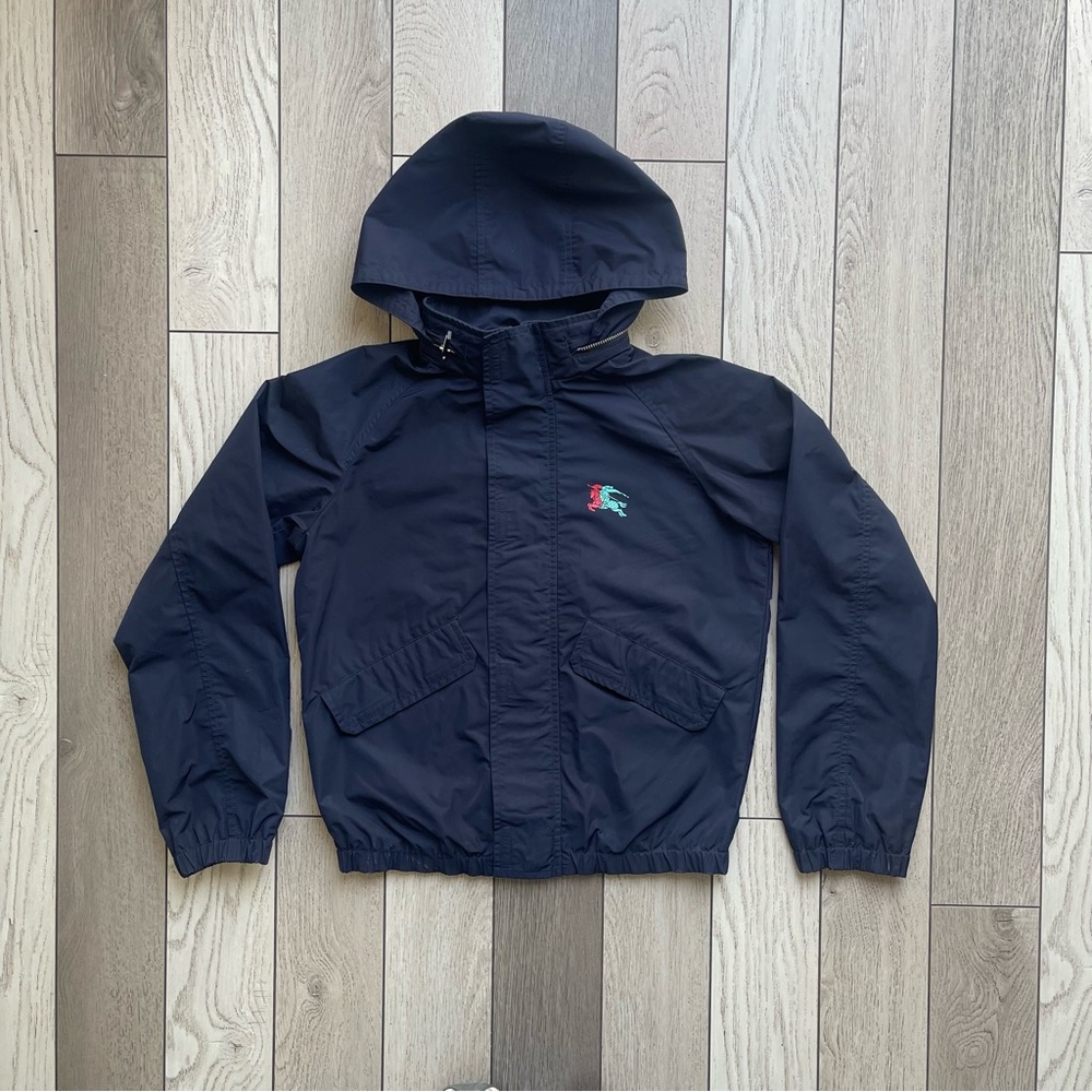 Burberry Kids Jacket in Navy with Mint Accents - Picture 2 of 10